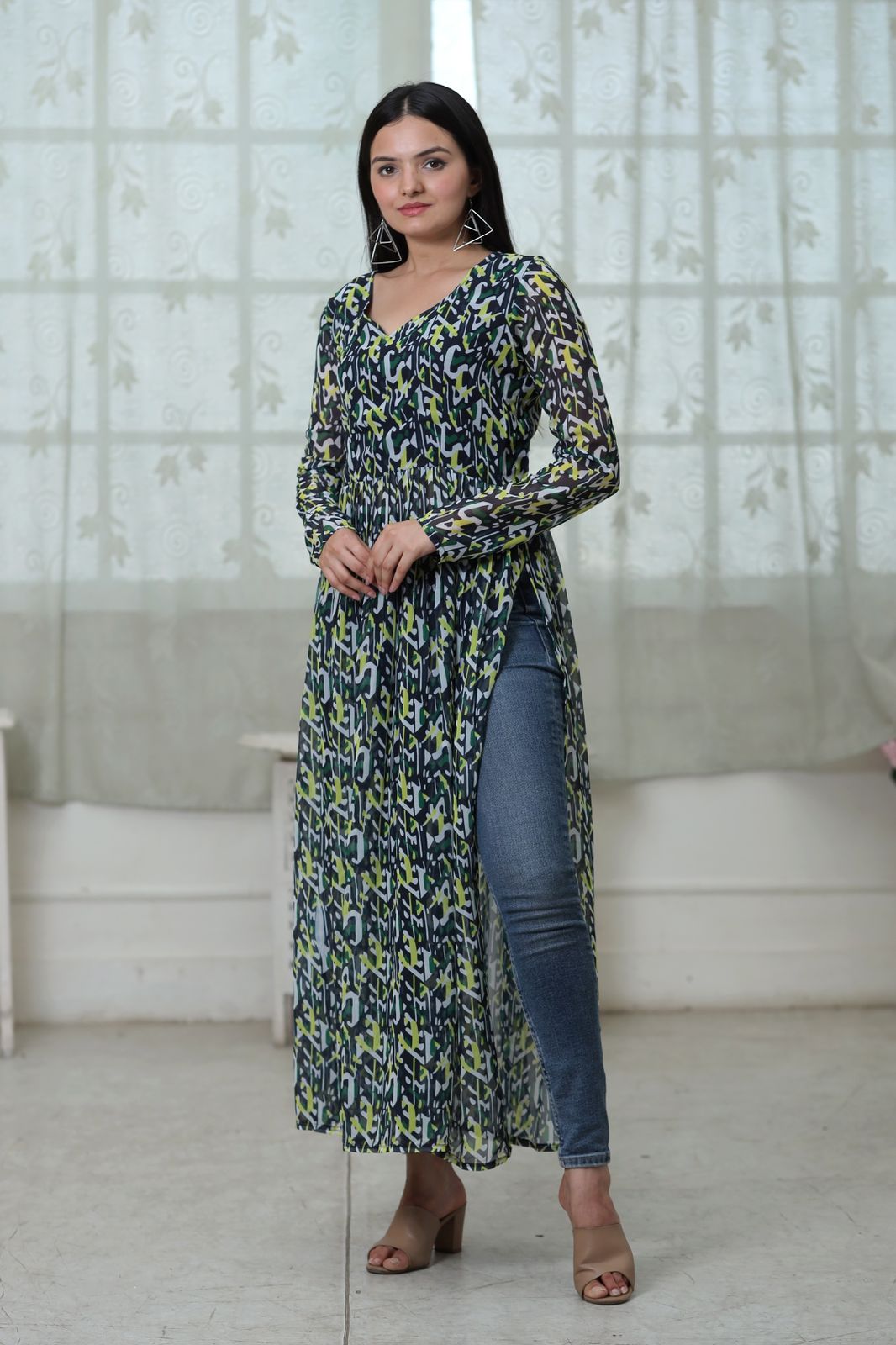  KA 1047 Georgette Printed Kurtis Catalog